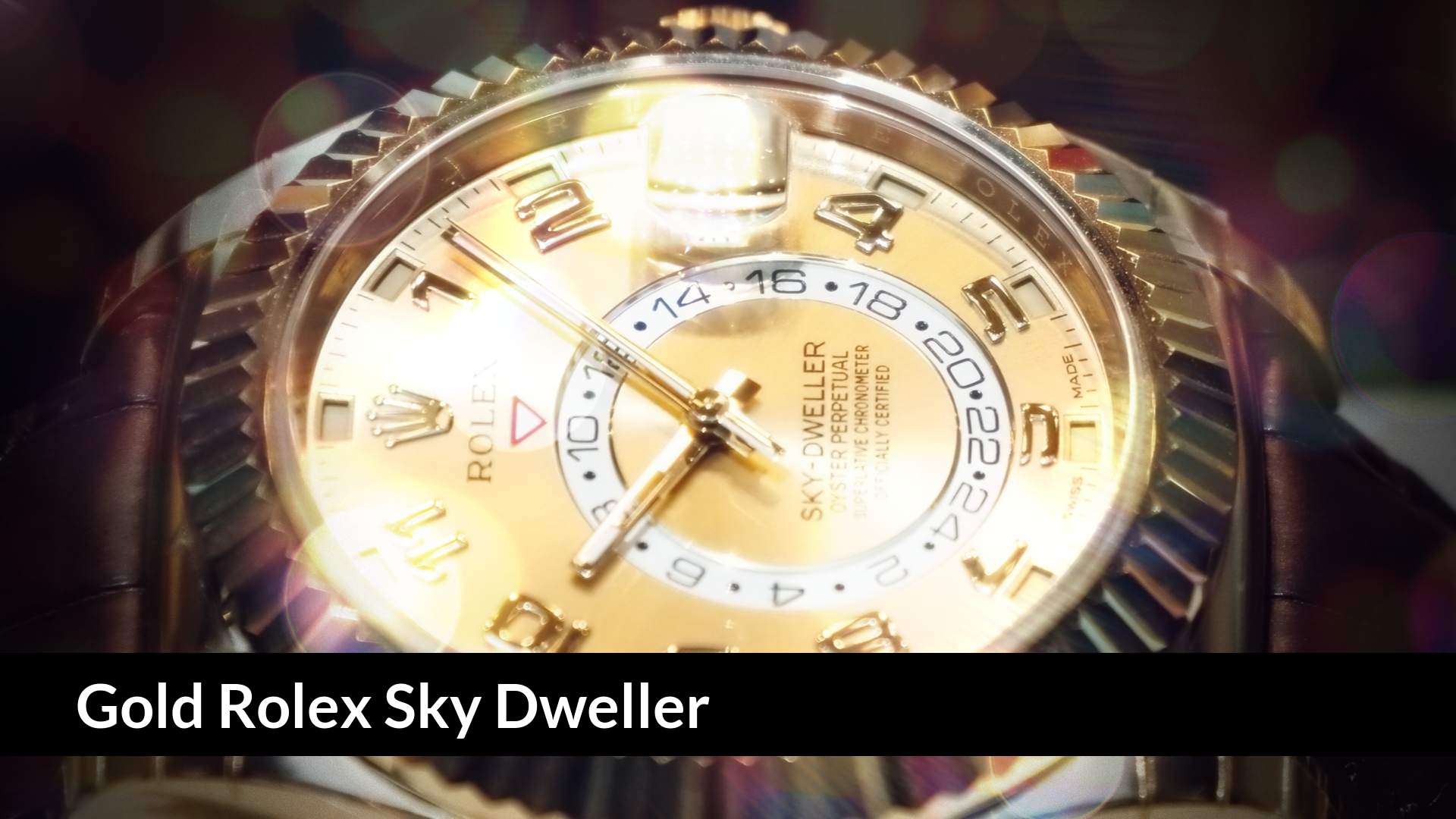 Gold Rolex Sky Dweller