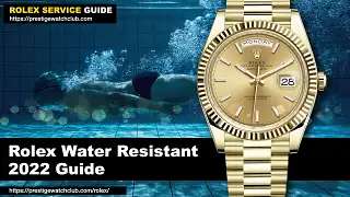 Rolex Steel Back Water Resistant Stainless