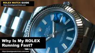 Rolex Watch Running Fast